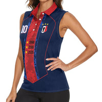 France Champion du Monde 2026 Custom Women Sleeveless Polo Shirt Les Bleus Third Star Retro Style