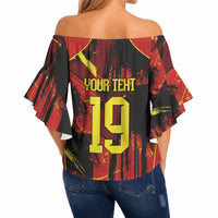 Spain Campeon del Mundo 2026 Custom Off Shoulder Wrap Waist Top Espana Second Star Retro Style