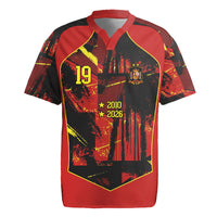 Spain Campeon del Mundo 2026 Custom Rugby Jersey Espana Second Star Retro Style