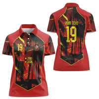 Spain Campeon del Mundo 2026 Custom Women Polo Shirt Espana Second Star Retro Style