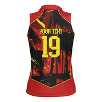 Spain Campeon del Mundo 2026 Custom Women Sleeveless Polo Shirt Espana Second Star Retro Style