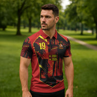 Spain Campeon del Mundo 2026 Custom Zipper Polo Shirt Espana Second Star Retro Style