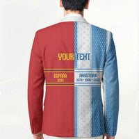 Argentina Spain World Final Football Personalized Blazer Un Idioma Dos Naciones Un Campeon