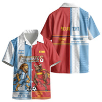 Argentina Spain World Final Football Personalized Kid Hawaiian Shirt Un Idioma Dos Naciones Un Campeon