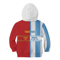 Argentina Spain World Final Football Personalized Kid Hoodie Un Idioma Dos Naciones Un Campeon
