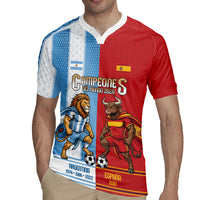 Argentina Spain World Final Football Personalized Rugby Jersey Un Idioma Dos Naciones Un Campeon