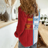 Argentina Spain World Final Football Personalized Women Casual Shirt Un Idioma Dos Naciones Un Campeon