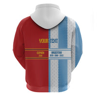 Argentina Spain World Final Football Personalized Zip Hoodie Un Idioma Dos Naciones Un Campeon