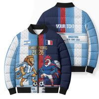 Argentina France World Final Football Personalized Bomber Puffer Jacket Two Nations Five Stars One Trophy