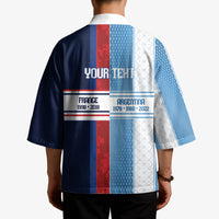 Argentina France World Final Football Personalized Kimono Two Nations Five Stars One Trophy