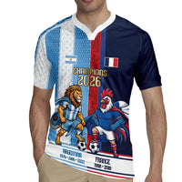 Argentina France World Final Football Personalized Rugby Jersey Two Nations Five Stars One Trophy