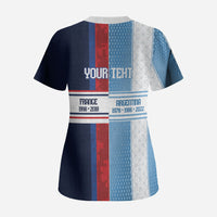 Argentina France World Final Football Personalized Scrub Top Two Nations Five Stars One Trophy