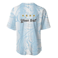Argentina Campeones del Mundo 2026 Personalized Baseball Jersey Albiceleste Trophy Splash Art Soccer Champion