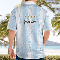 Argentina Campeones del Mundo 2026 Personalized Hawaiian Shirt Albiceleste Trophy Splash Art Soccer Champion