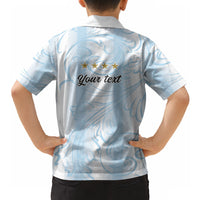 Argentina Campeones del Mundo 2026 Personalized Hawaiian Shirt Albiceleste Trophy Splash Art Soccer Champion