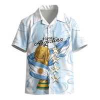 Argentina Campeones del Mundo 2026 Personalized Kid Hawaiian Shirt Albiceleste Trophy Splash Art Soccer Champion