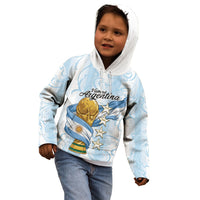 Argentina Campeones del Mundo 2026 Personalized Kid Hoodie Albiceleste Trophy Splash Art Soccer Champion