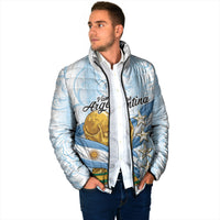 Argentina Campeones del Mundo 2026 Personalized Padded Jacket Albiceleste Trophy Splash Art Soccer Champion