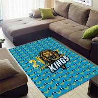 Custom Caribbean Cricket Saint Lucia Area Rug Glory is Ours Kings Rule 2025 - Wonder Print Shop