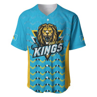 Custom Caribbean Cricket Saint Lucia Baseball Jersey Glory is Ours Kings Rule 2025 - Wonder Print Shop