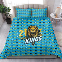 Custom Caribbean Cricket Saint Lucia Bedding Set Glory is Ours Kings Rule 2025 - Wonder Print Shop