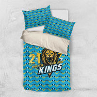 Custom Caribbean Cricket Saint Lucia Bedding Set Glory is Ours Kings Rule 2025 - Wonder Print Shop