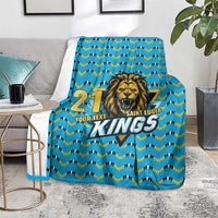 Custom Caribbean Cricket Saint Lucia Blanket Glory is Ours Kings Rule 2025 - Wonder Print Shop