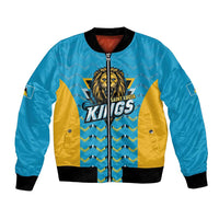 Custom Caribbean Cricket Saint Lucia Bomber Jacket Glory is Ours Kings Rule 2025 - Wonder Print Shop