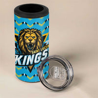 Custom Caribbean Cricket Saint Lucia 4 in 1 Can Cooler Tumbler Glory is Ours Kings Rule 2025 - Wonder Print Shop