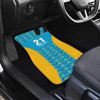 Custom Caribbean Cricket Saint Lucia Car Mats Glory is Ours Kings Rule 2025 - Wonder Print Shop