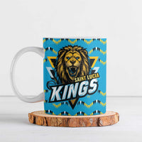 Custom Caribbean Cricket Saint Lucia Ceramic Mug Glory is Ours Kings Rule 2025 - Wonder Print Shop
