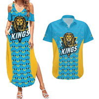 Custom Caribbean Cricket Saint Lucia Couples Matching Summer Maxi Dress and Hawaiian Shirt Glory is Ours Kings Rule 2025 - Wonder Print Shop