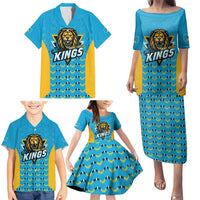Custom Caribbean Cricket Saint Lucia Family Matching Puletasi and Hawaiian Shirt Glory is Ours Kings Rule 2025 - Wonder Print Shop