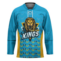 Custom Caribbean Cricket Saint Lucia Hockey Jersey Glory is Ours Kings Rule 2025 - Wonder Print Shop