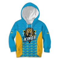 Custom Caribbean Cricket Saint Lucia Kid Hoodie Glory is Ours Kings Rule 2025 - Wonder Print Shop