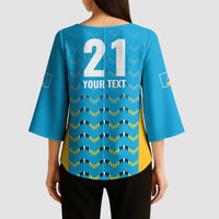 Custom Caribbean Cricket Saint Lucia Kimono Sleeve Blouse Glory is Ours Kings Rule 2025 - Wonder Print Shop