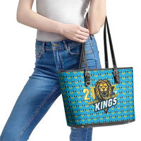 Custom Caribbean Cricket Saint Lucia Leather Tote Bag Glory is Ours Kings Rule 2025 - Wonder Print Shop