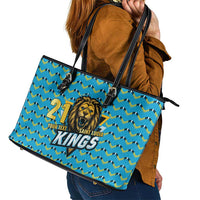Custom Caribbean Cricket Saint Lucia Leather Tote Bag Glory is Ours Kings Rule 2025 - Wonder Print Shop