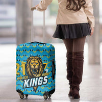 Custom Caribbean Cricket Saint Lucia Luggage Cover Glory is Ours Kings Rule 2025 - Wonder Print Shop