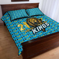 Custom Caribbean Cricket Saint Lucia Quilt Bed Set Glory is Ours Kings Rule 2025 - Wonder Print Shop