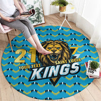 Custom Caribbean Cricket Saint Lucia Round Carpet Glory is Ours Kings Rule 2025 - Wonder Print Shop