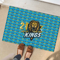 Custom Caribbean Cricket Saint Lucia Rubber Doormat Glory is Ours Kings Rule 2025 - Wonder Print Shop