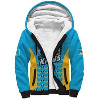 Custom Caribbean Cricket Saint Lucia Sherpa Hoodie Glory is Ours Kings Rule 2025 - Wonder Print Shop