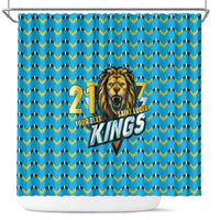 Custom Caribbean Cricket Saint Lucia Shower Curtain Glory is Ours Kings Rule 2025 - Wonder Print Shop