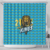Custom Caribbean Cricket Saint Lucia Shower Curtain Glory is Ours Kings Rule 2025 - Wonder Print Shop