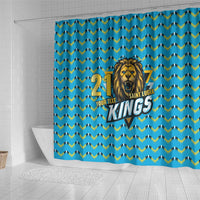 Custom Caribbean Cricket Saint Lucia Shower Curtain Glory is Ours Kings Rule 2025 - Wonder Print Shop