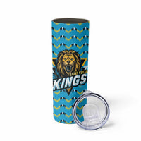 Custom Caribbean Cricket Saint Lucia Skinny Tumbler Glory is Ours Kings Rule 2025 - Wonder Print Shop