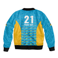 Custom Caribbean Cricket Saint Lucia Sleeve Zip Bomber Jacket Glory is Ours Kings Rule 2025 - Wonder Print Shop