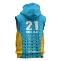 Custom Caribbean Cricket Saint Lucia Sleeveless Zip Hoodie Glory is Ours Kings Rule 2025 - Wonder Print Shop