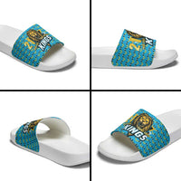 Custom Caribbean Cricket Saint Lucia Slide Sandals Glory is Ours Kings Rule 2025 - Wonder Print Shop